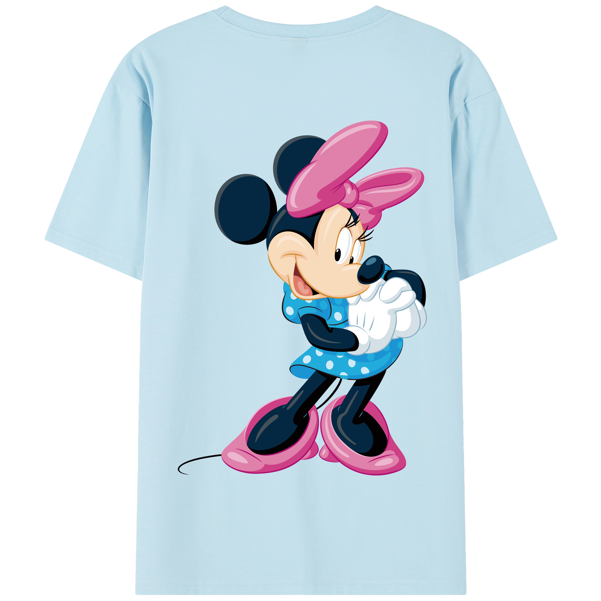 （画像用） ミッキーマウス Mickey Mouse 綿100％半袖Tシャツ（背面プリント）